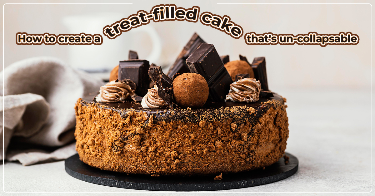 How to create a treat-filled cake that's un-collapsable