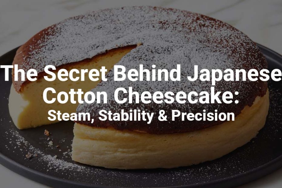 The Secret Behind Japanese Cotton Cheesecake: Steam, Stability & Precision