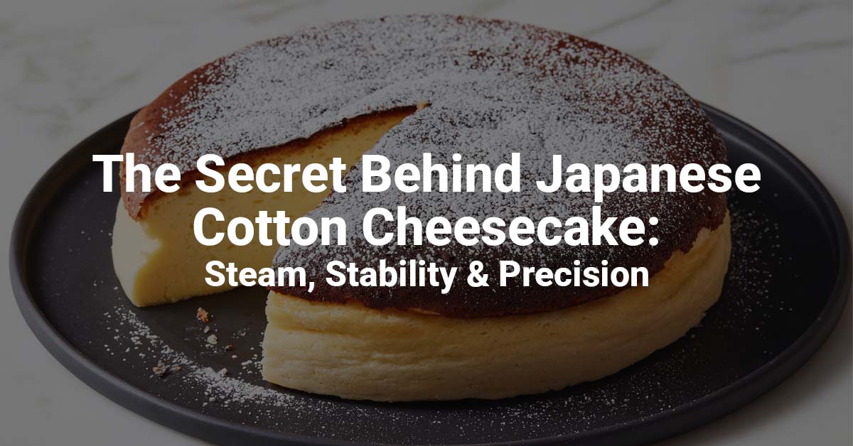 The Secret Behind Japanese Cotton Cheesecake: Steam, Stability & Precision