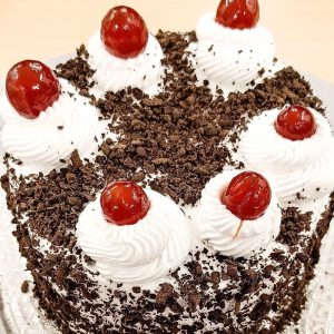 Cherry topped cake